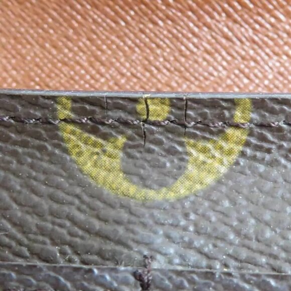 Auth LOUIS VUITTON Monogram Portefeuille Sarah Long Wallet Brown - Picture 5 of 11